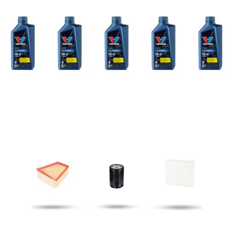 Kit tagliando 3 FILTRI e 5L OLIO compatibile con Renault Megane IV 1.6 DCI 121kw dal 2017