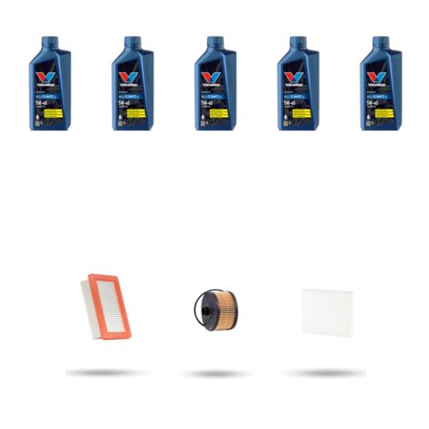 Kit tagliando 3 FILTRI e 5L OLIO compatibile con Renault Twingo III 0.9 TCE 66kw Dal 2014
