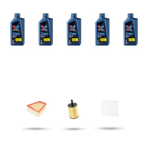 Kit tagliando 3 FILTRI e 5L OLIO compatibile con Seat Cordoba III 1.9 TDI 74kw dal 2002 al 2009