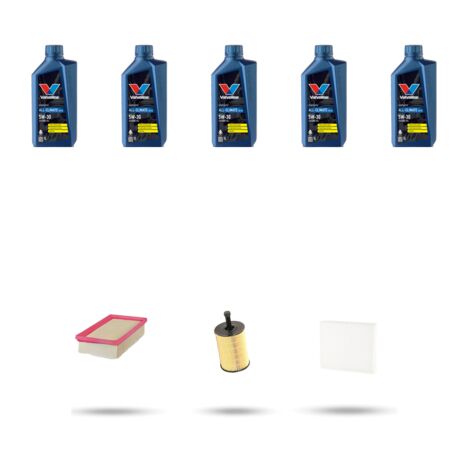 Kit tagliando 3 FILTRI e 5L OLIO compatibile con Seat Exeo 1.6 (3R5,3R2) 2.0 TDI 105kw dal 2009