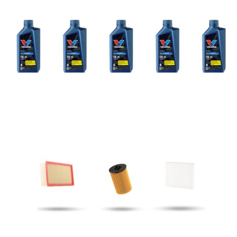 Kit tagliando 3 FILTRI e 5L OLIO compatibile con Seat Leon III 1.6 TDI 66kw Dal 2012