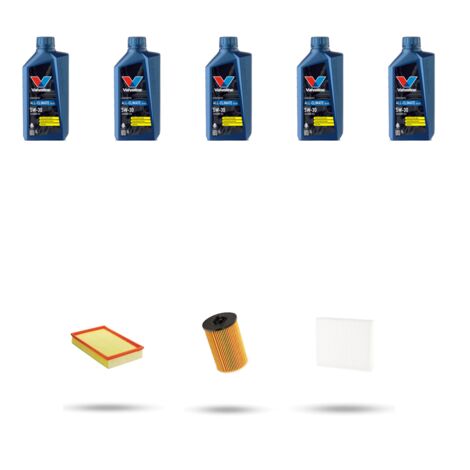 Kit tagliando 3 FILTRI e 5L OLIO compatibile con Skoda Kodiaq 2.0 RS TDI 176kw Dal 2018