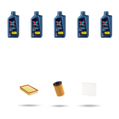 Kit tagliando 3 FILTRI e 5L OLIO compatibile con Skoda Kodiaq 2.0 TDI 110kw Dal 2017
