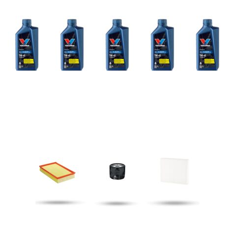 Kit tagliando 3 FILTRI e 5L OLIO compatibile con Skoda Octavia III 1.5 TSI 96kw Dal 2017