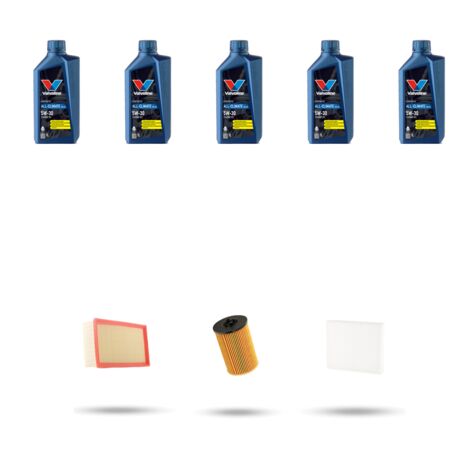 Kit tagliando 3 FILTRI e 5L OLIO compatibile con Skoda Octavia III 1.6 TDI 66kw Dal 2013