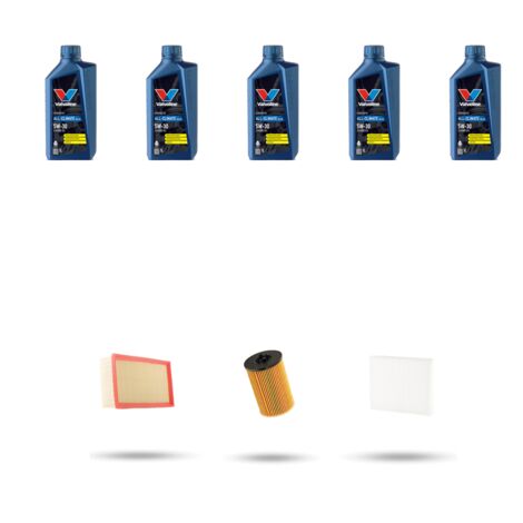 Kit tagliando 3 FILTRI e 5L OLIO compatibile con Skoda Octavia III 1.6 TDI 81kw Dal 2013