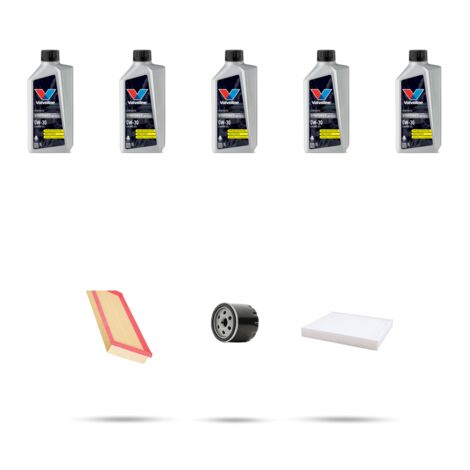 Kit tagliando 3 FILTRI e 5L OLIO compatibile con Skoda Octavia IV 1.5 TSI 96kw Dal 2020