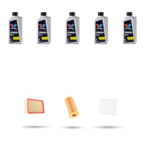 Kit tagliando 3 FILTRI e 5L OLIO compatibile con Skoda Superb III (3V) 2.0 TSI 140kw Dal 2019