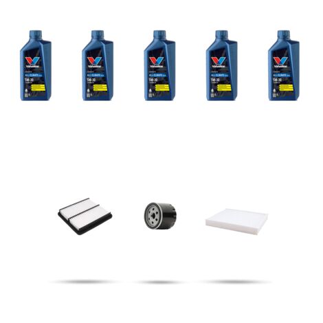 Kit tagliando 3 FILTRI e 5L OLIO compatibile con Ssangyong XLV 1.6 94kw dal 2016