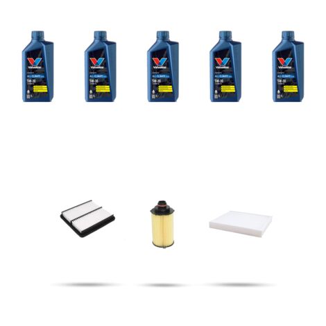 Kit tagliando 3 FILTRI e 5L OLIO compatibile con Ssangyong XLV 1.6 D 85kw dal 2016