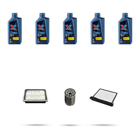 Kit tagliando 3 FILTRI e 5L OLIO compatibile con Subaru Forester (SJ) 2.0 XT 177Kw dal 2013