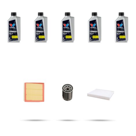 Kit tagliando 3 FILTRI e 5L OLIO compatibile con Subaru Impreza V 2.0i 113kw dal 2016