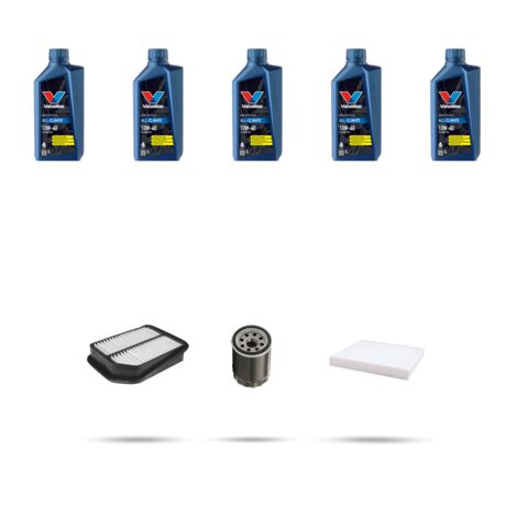Kit tagliando 3 FILTRI e 5L OLIO compatibile con Suzuki Grand Vitara 2.0 103kw dal 2005