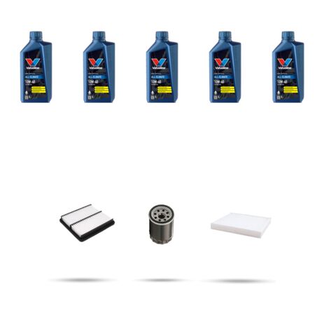 Kit tagliando 3 FILTRI e 5L OLIO compatibile con Suzuki Sx4 1.5 73kw Dal 2006