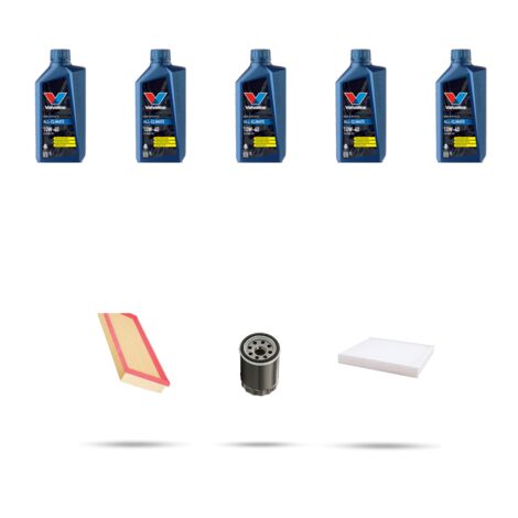 Kit tagliando 3 FILTRI e 5L OLIO compatibile con Suzuki Vitara II 1.6 88kw Dal 2015