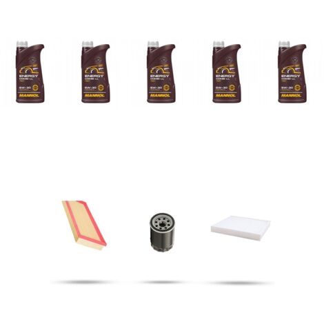 Kit tagliando 3 FILTRI e 5L OLIO compatibile con Suzuki Vitara II 1.6 88kw Dal 2015