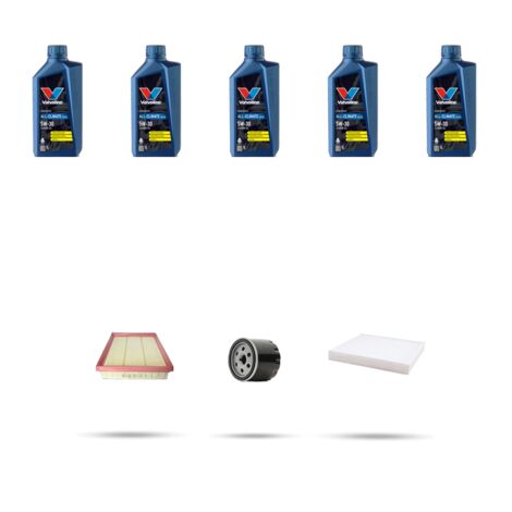Kit tagliando 3 FILTRI e 5L OLIO compatibile con Toyota Camry VIII 2.5 131kw dal 2017