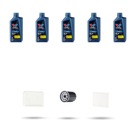Kit tagliando 3 FILTRI e 5L OLIO compatibile con Toyota Corolla IX (E12/E13) 1.8 TS Compressor 165kw Dal 2005 al 2007