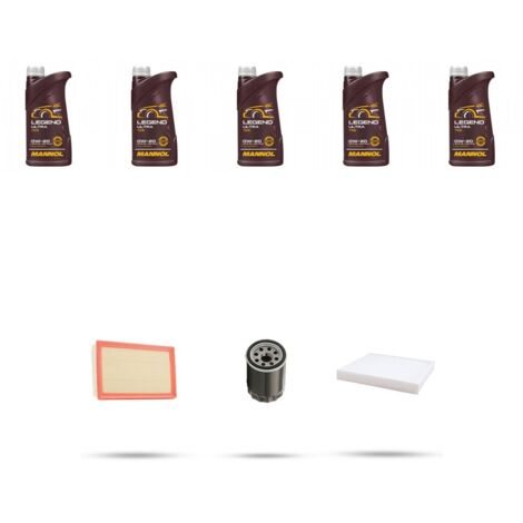 Kit tagliando 3 FILTRI e 5L OLIO compatibile con Toyota Corolla XII (E210) 1.6 vvti 97kw Dal 2019