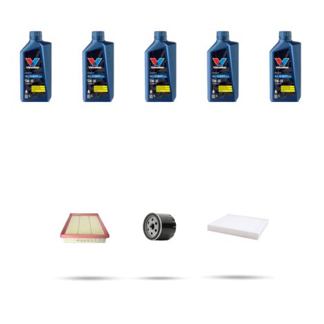 Kit tagliando 3 FILTRI e 5L OLIO compatibile con Toyota Rav V 2.0 129Kw Dal 2018