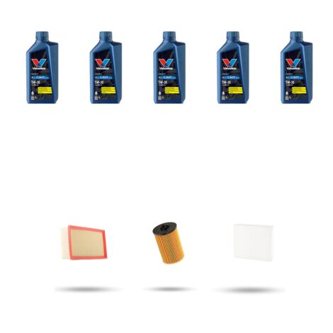 Kit tagliando 3 FILTRI e 5L OLIO compatibile con Vw Arteon (3H) 2.0 TDI 110kw Dal 2017