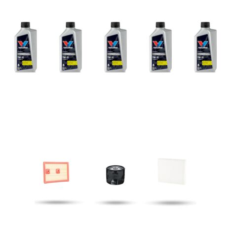 Kit tagliando 3 FILTRI e 5L OLIO compatibile con Vw Golf VIII 1.5 eTSI eHybrid 110Kw dal 2020