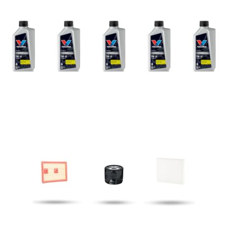 Kit tagliando 3 FILTRI e 5L OLIO compatibile con Vw Golf VIII 1.5 TGIeHybrid 96Kw dal 2020