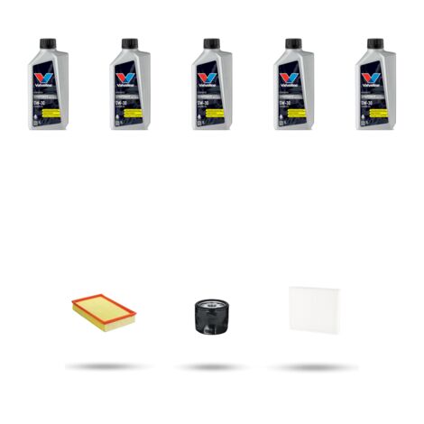 Kit tagliando 3 FILTRI e 5L OLIO compatibile con Vw Golf VIII 1.5 TSI 96kw Dal 2019