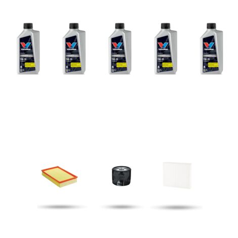 Kit tagliando 3 FILTRI e 5L OLIO compatibile con VW T-Cross 1.5 TSI 110kw Dal 2020