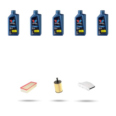 Kit tagliando 3 FILTRI e 5L OLIO compatibile con VW Tiguan I (5n) 2.0 TDI 103kw Dal 2007