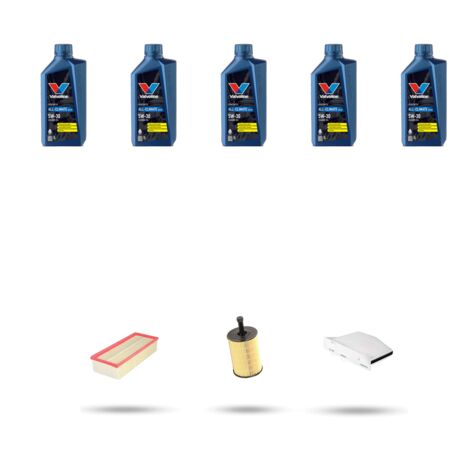 Kit tagliando 3 FILTRI e 5L OLIO compatibile con VW Tiguan I (5n) 2.0 TDI 125kw Dal 2008