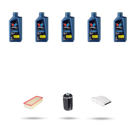 Kit tagliando 3 FILTRI e 5L OLIO compatibile con VW Tiguan I (5n) 2.0 TSI 132kw Dal 2011