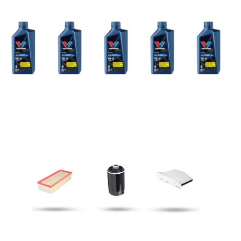Kit tagliando 3 FILTRI e 5L OLIO compatibile con VW Tiguan I (5n) 2.0 TSI 155kw Dal 2011