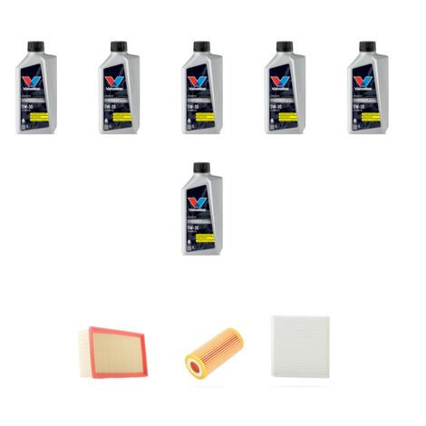 Kit tagliando 3 FILTRI e 6L OLIO compatibile con Audi A3 (8V1,8VK) 2.0 tfsi 140kw dal 2016