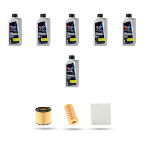 Kit tagliando 3 FILTRI e 6L OLIO compatibile con Audi A5 (F53,F5P,F5A,F5F) 35 TFSI F5 110kw 2019