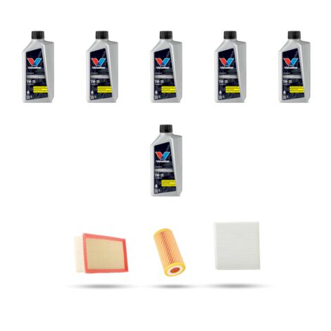 Kit tagliando 3 FILTRI e 6L OLIO compatibile con Audi Q3 (F3B,F3N) 2.0 45tfsi 180kw dal 2021