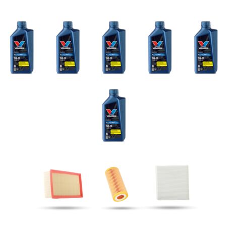 Kit tagliando 3 FILTRI e 6L OLIO compatibile con Audi TT III (FV3,FVP) 1.8 tfsi 132kw dal 2015
