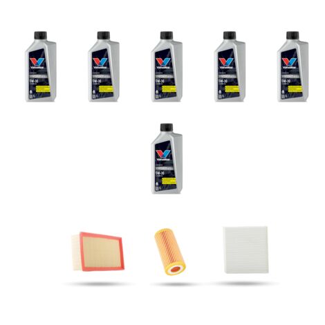 Kit tagliando 3 FILTRI e 6L OLIO compatibile con Audi TT III (FV3,FVP) 2.0 45 tfsi 180kw dal 2018