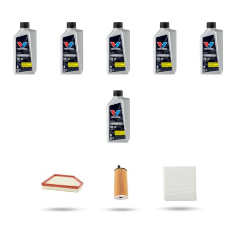 Kit tagliando 3 FILTRI e 6L OLIO compatibile con Bmw serie 1 (F20,F21) 120I 135kw dal 2016