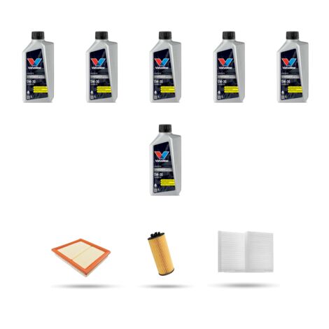 Kit tagliando 3 FILTRI e 6L OLIO compatibile con Bmw serie 1 (F40) 120i 131kw dal 2020