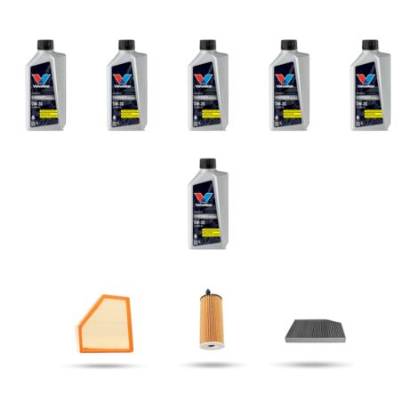 Kit tagliando 3 FILTRI e 6L OLIO compatibile con Bmw serie 2 (G42,G87) 220i 135kw dal 2021