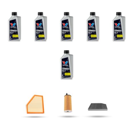 Kit tagliando 3 FILTRI e 6L OLIO compatibile con Bmw Serie 2 (G42,G87) 228i 115kw dal 2022