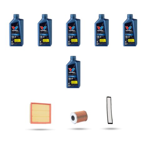 Kit tagliando 3 FILTRI e 6L OLIO compatibile con Bmw serie 3 (E46) M3 3.2 252kw dal 2000