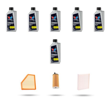 Kit tagliando 3 FILTRI e 6L OLIO compatibile con Bmw serie 3 Gt (F34) 330i 185kw dal 2016