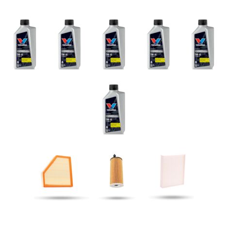 Kit tagliando 3 FILTRI e 6L OLIO compatibile con Bmw serie 4 (F32, F33, F36, F82) 430i 185kw dal 2016