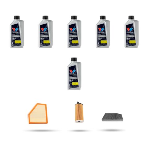 Kit tagliando 3 FILTRI e 6L OLIO compatibile con Bmw serie 4 (G22,G23 G80) 420i 135kw dal 2020
