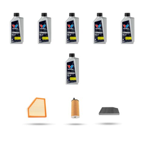 Kit tagliando 3 FILTRI e 6L OLIO compatibile con Bmw serie 4 (G22,G23 G80) 430i 190kw dal 2020