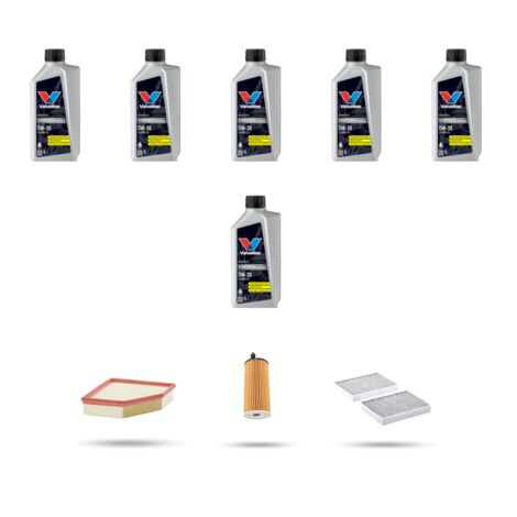 Kit tagliando 3 FILTRI e 6L OLIO compatibile con Bmw serie 7 (G11,G12) 730i 195kw dal 2019