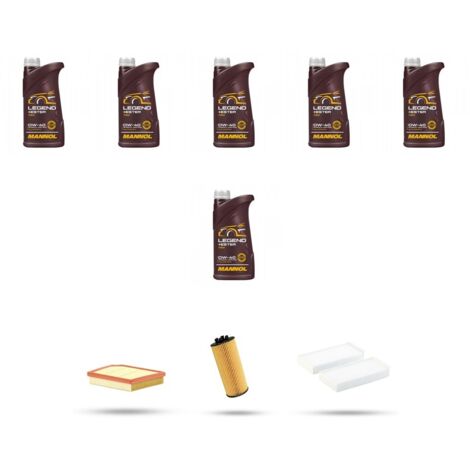 Kit tagliando 3 FILTRI e 6L OLIO compatibile con Bmw x2 (F39) M35 225kw dal 2018