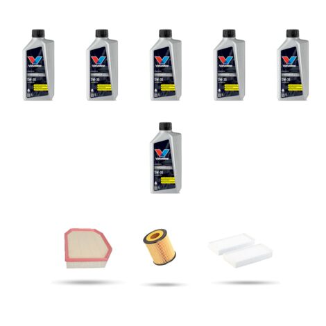 Kit tagliando 3 FILTRI e 6L OLIO compatibile con bmw x4 (F26) 28ix 180kw dal 2014